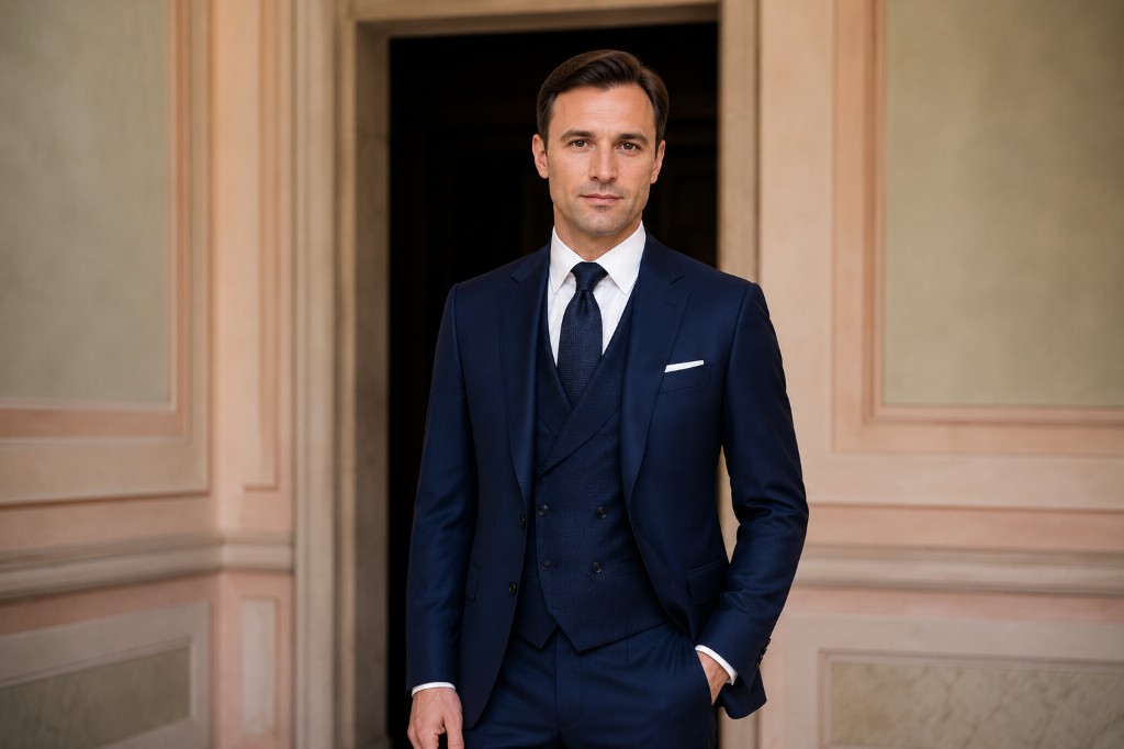 Bespoke three-piece suit at Joseph Uzumcu Adelaide