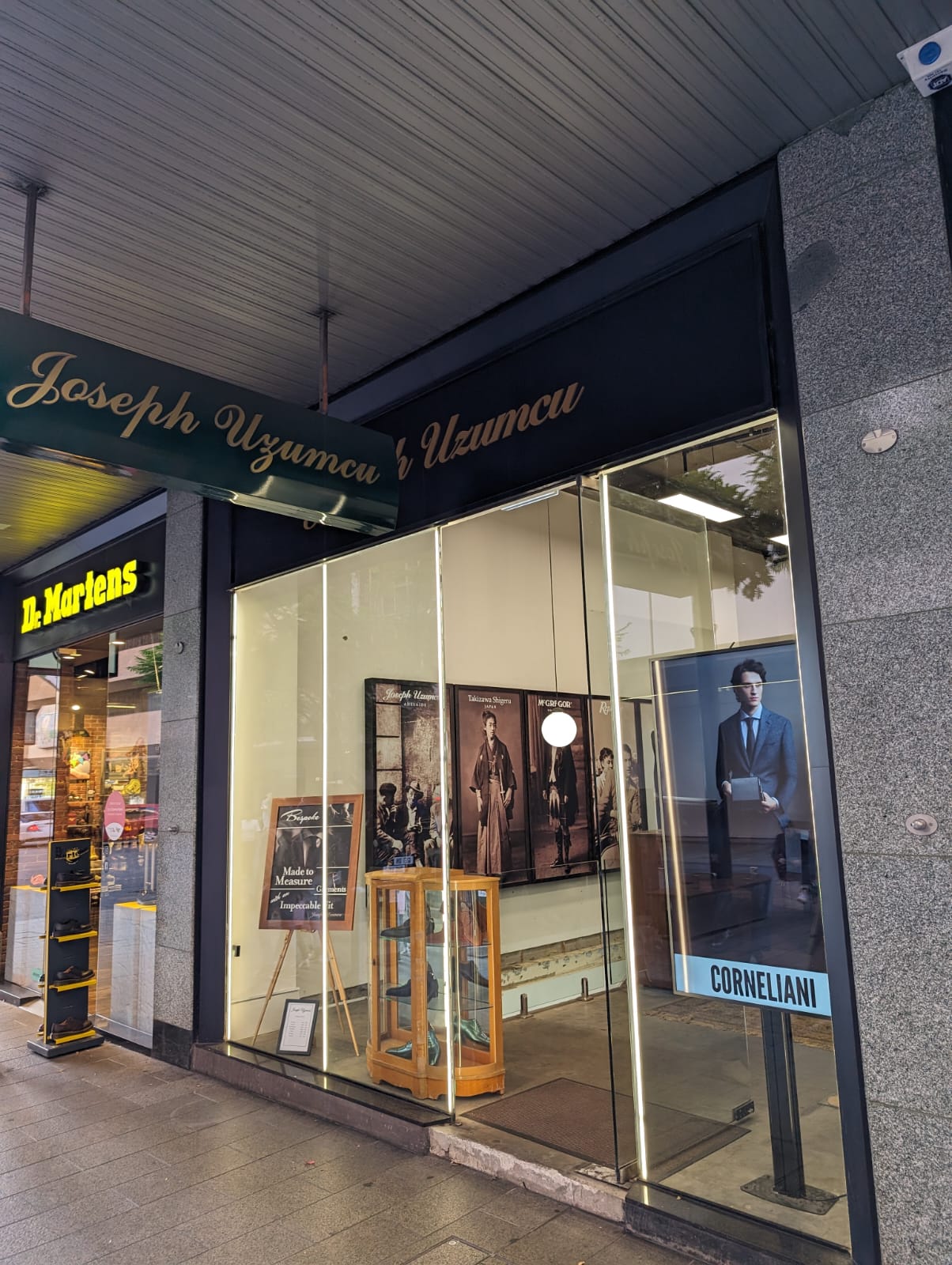 Joseph Uzumcu storefront at Gawler Place, Adelaide